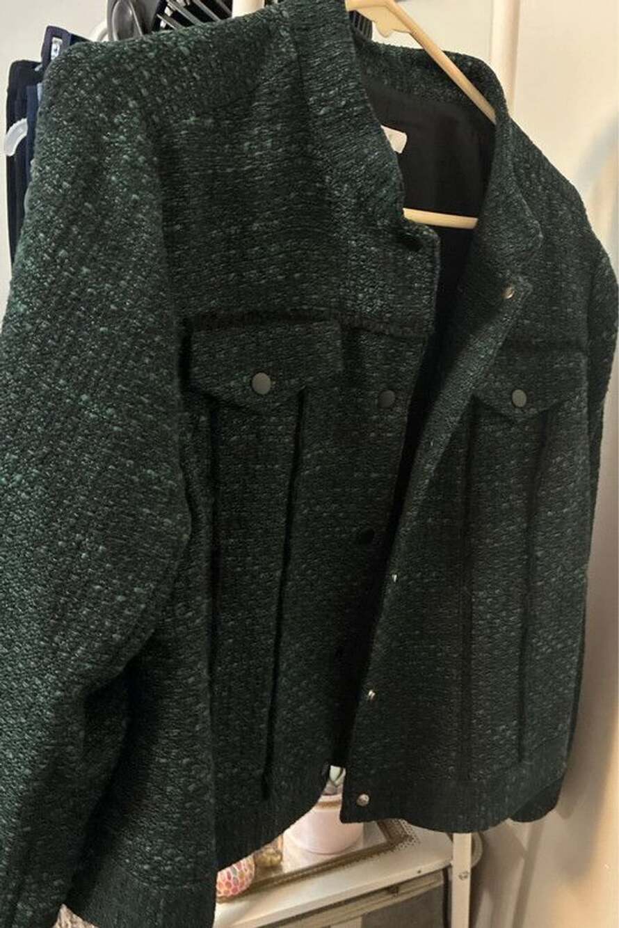 Women’s nwt j Jill green and black jacket blazer sz medium